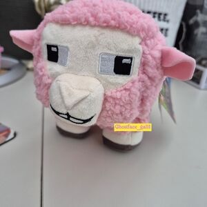 NWT 8" Minecraft Game Pink Plush Sheep Toy